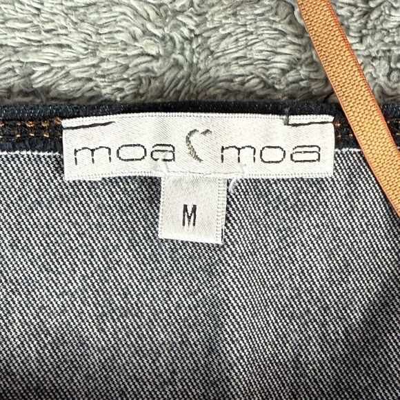 Vintage Y2K Moa Moa Lace Accent Tank Top Women Size Medium‎ Stretch Made in USA - Picture 11 of 12